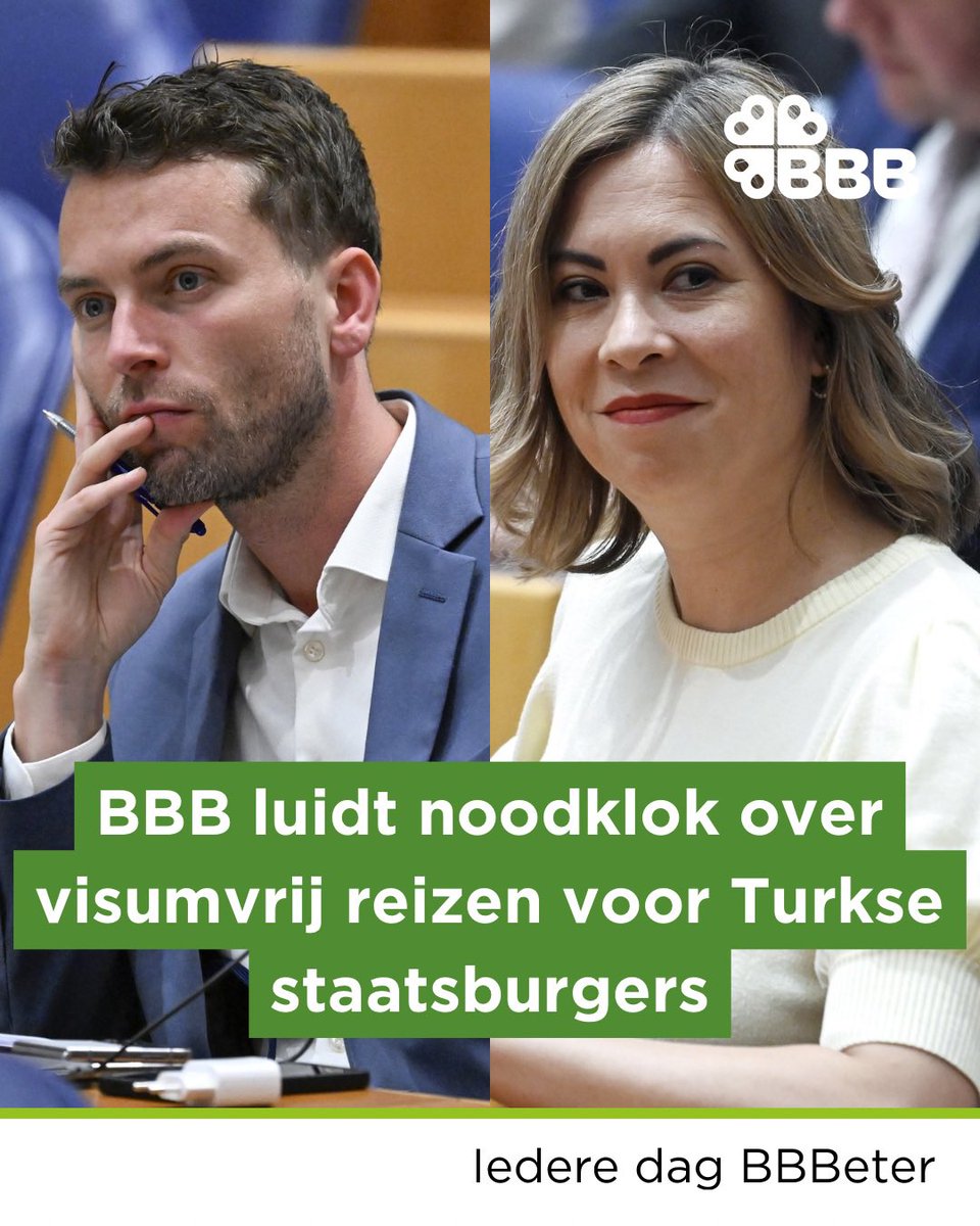 BoerBurgerB's tweet image. βOpen grenzen voor 85 miljoen Turken? Onverantwoordβ, zeggen Kamerleden @martinoostenbr en @claudiavz over Brusselse plannen.
BBB stelt Kamervragen.ππΌ boerburgerbeweging.nl/fractienieuws/β¦