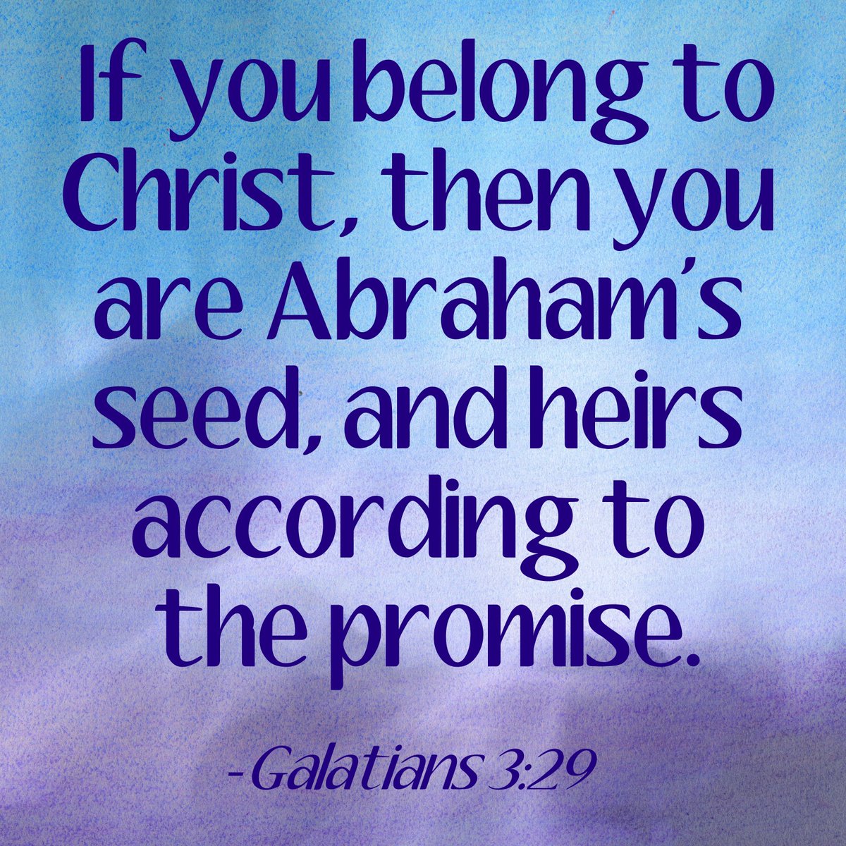 BaileyJoy9's tweet image. All the promises of God are yours in Christ by right of inheritance.
Living IN CHRIST makes us true children of Abraham, and all of the promises made to Abraham and HIS descendants are now ours as co-heirs with Christ!
What are those promises?
You will be blessed in theโฆ