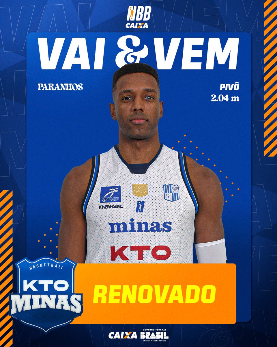 NBB's tweet image. O Capita continua! 🌩️
O pivô @paranhos_24 segue na tempestade para a disputa da temporada 2025/26 do NBB CAIXA! Será a sua quarta edição na elite do basquete brasileiro ao lado do time mineiro. 💪🏀
#OBasqueteAconteceAqui | #VaiEVemNBB