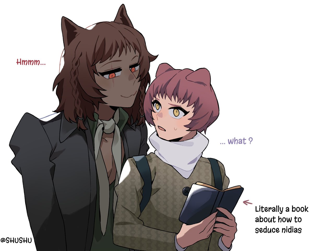 Shushu74547072's tweet image. I like to imagine Basilio annoying Fidelio about his little crush on Junah, because obviously HE KNOWS.
#MetaphorReFantazio #atlusfaithful #Atlus #Fanarts