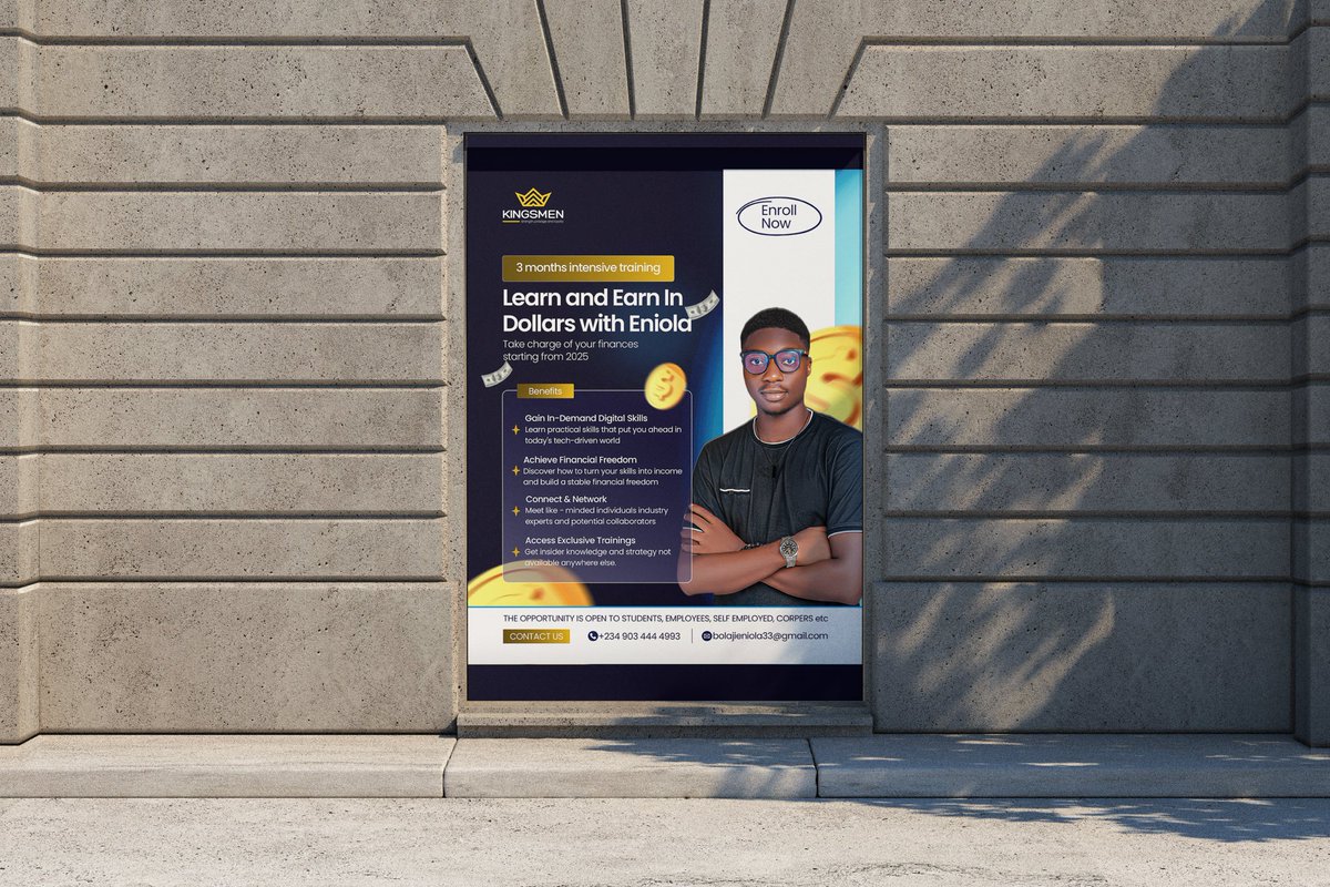 stevedoestech_'s tweet image. Whether you are a small scale or large scale business owner, your business deserves the best visibility as possible and that start eye catching designs that convert.
DM, I’m open to embark on new projects.