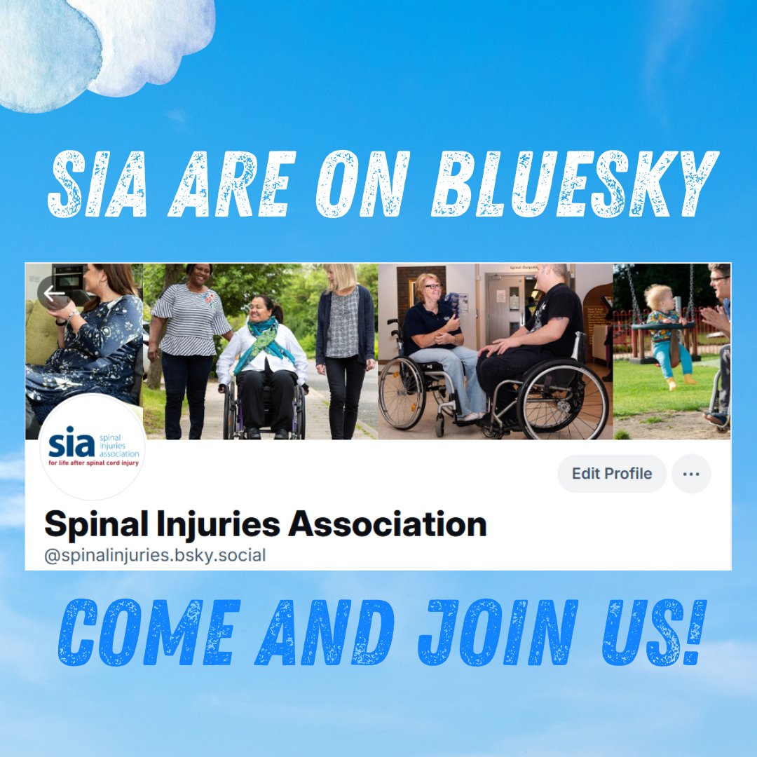 spinalinjuries's tweet image. Did you know? .... Spinal Injuries Association are on @bluesky! Come find us and give us a follow: bsky.app/profile/spinal… #Bluesky #Charity