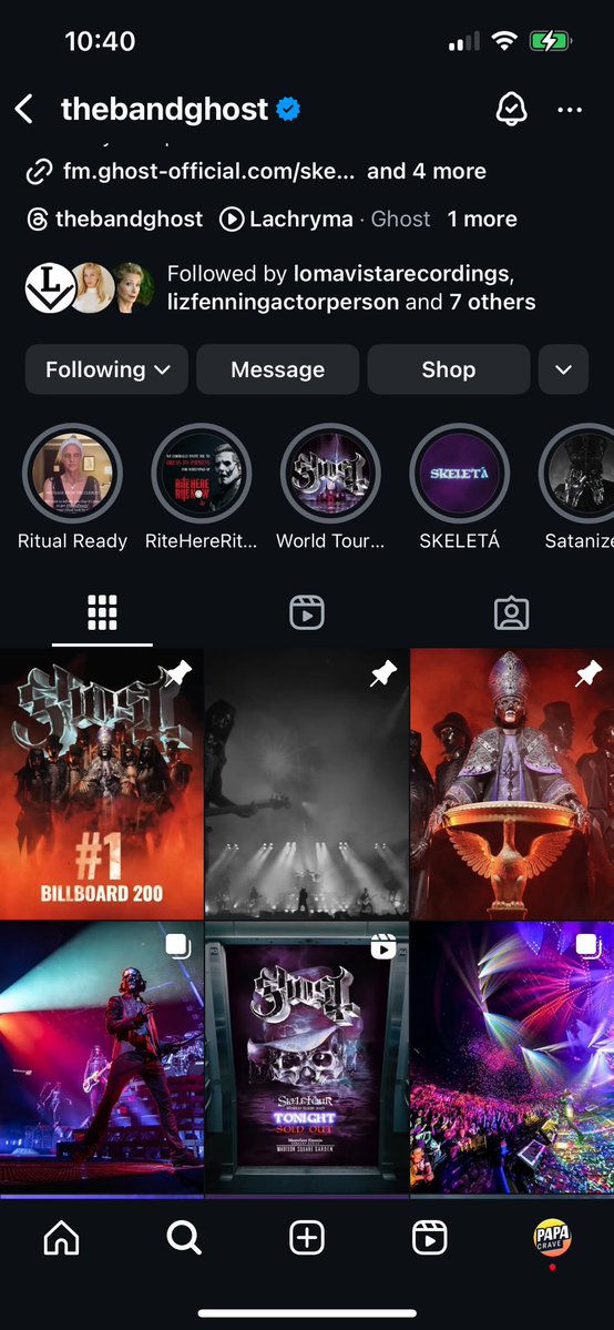 PapaCrave's tweet image. It appears that Ghost has taken down their Ozzy Osbourne dedication posts.
There was a typo in Ozzy’s name, however they have the ability to edit their captions on both platforms, leaving fans wondering why they took down their posts altogether.