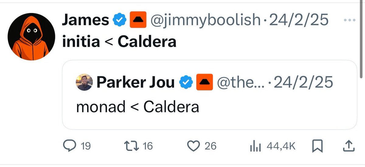 SaddamWeb3's tweet image. i believe caldera now
- monad &lt; MegaETH
- monad &lt; Succinct
- monad &lt; Anoma
- monad &lt; Somnia
- monad &lt; 0G
what else am i wrong about?