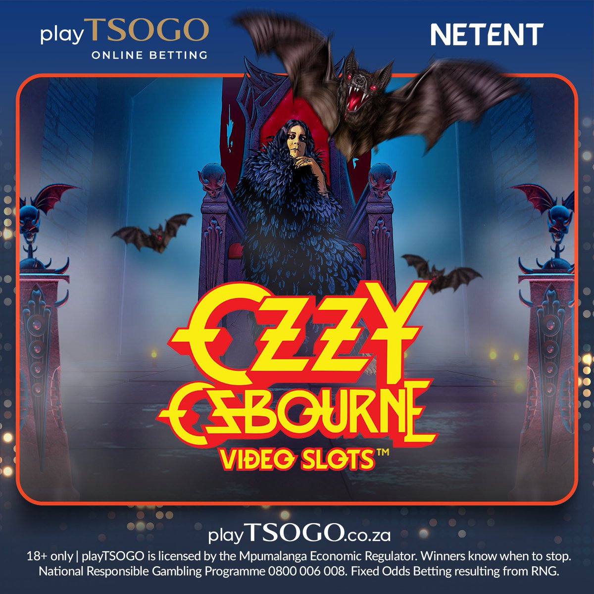 playTSOGO's tweet image. 🎸 Honouring a Rock Legend: Ozzy Osbourne. Celebrate the Prince of Darkness with the Ozzy Osbourne Video Slots, at playTSOGO.co.za. Let the music play and the reels roll, Ozzy style! 🤘 #ItsTime #Entertainment #OzzyOsbourne #playTSOGO_OzzyOsbourneVideoSlots