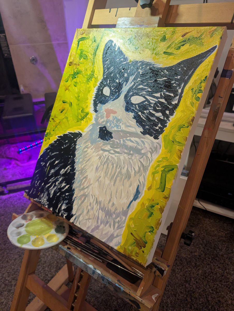 ElonTusk_4Real's tweet image. The end result will not look anything like this, this is simply the foundation
Colorz is a white and black cat
But you'll notice I haven't used a molecule of white or black paint
Why is that? Well almost nothing is actually white or black 'data' as it reaches our eyeballs…