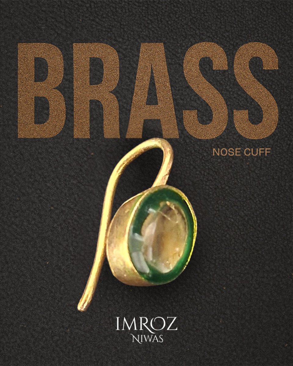 ImrozNiwas's tweet photo. Brass Nose Cuff — tradition reimagined, worn with grace ✨
Rooted in symbolism, the nose cuff has long marked a rite of passage — from girlhood into strength and selfhood. 💛
Wear it when you want to feel sacred, seen, and sovereign. 👑✨️ https://t.co/eMyhzBZLRn