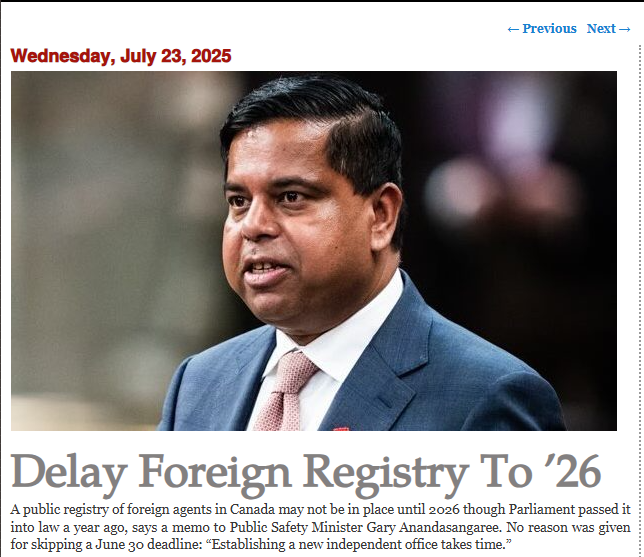 MichaelCooperMP's tweet image. BREAKING
The foreign influence registry won't be operational until AT LEAST 2026 - after the Liberals promised it would be up and running BEFORE THE ELECTION.
For YEARS, the Liberals OPPOSED and politicized a registry.
Now they're BLOCKING implementation with ENDLESS DELAY.