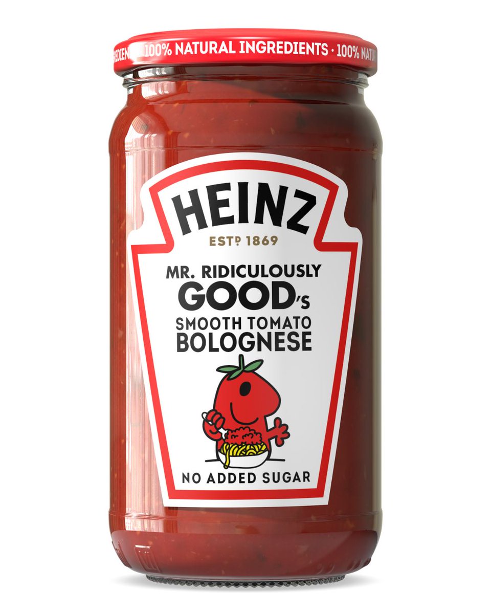 TheGrocer's tweet photo. NEW 🍝 Sauce

Heinz and Mr Men Little Miss to launch new pasta sauce for kids

Mr Ridiculously Good’s Smooth Tomato Bolognese available in supermarkets from today for rsp: £3/490g

🔗 See where to get them here: https://t.co/ixO7BQkbnt https://t.co/GkO4O5fvUK