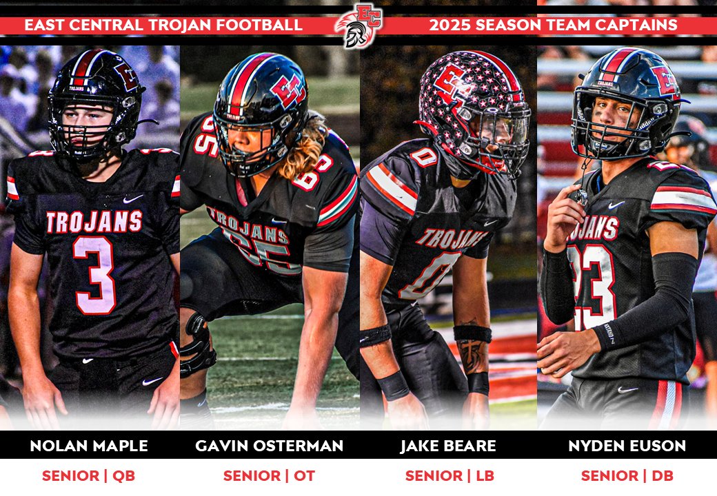 Introducing EC Football's 2025 Team Captains

▪️Nolan Maple
▪️Gavin Osterman
▪️Jake Beare
▪️Nyden Euson

<a href="/nolan_maple_08/">Nolan Maple</a> <a href="/gavinosterman65/">gavin Osterman</a> <a href="/bearej5/">Jake Beare</a> <a href="/nydeneuson/">Nyden Euson</a> 
📷 <a href="/_STDUB/">STW</a>