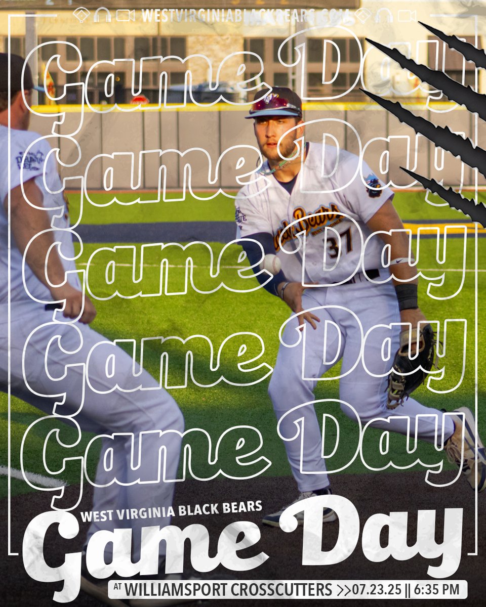 WVBlackBears's tweet image. We're packed up and headed to Historic Bowman Field for a three-game series against the Crosscutters!
๐ : Williamsport Crosscutters ๐ช
๐ : Journey Bank Ballpark at Historic Bowman Field
โฐ : 6:35 PM
๐ฅ : mlbdraftleague.com/live-streams
๐ข : mlbdraftleague.com/scores