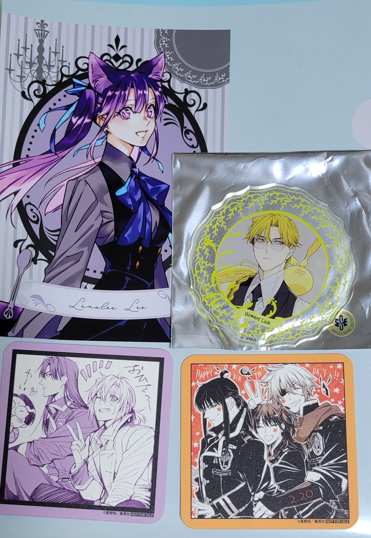 D.Gray-man キャラカフェ ラビ ブロマイド ラメアクリルコースター D.Gray-man キャラカフェ ラビ ブロマイド ラメアクリル
