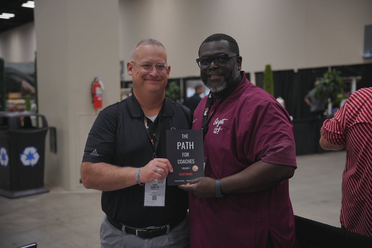 ChipBaker19's tweet image. We had a great time at The Path for Coaches- Mentoring author meet up at @THSCAcoaches Clinic! We have been getting amazing feedback from those that have read it so far. @ajacinto3 @coachsemler @coachrod91 @retorres70 @dhs_coacho @coachprejean1
#thepathforcoaches #gogetit