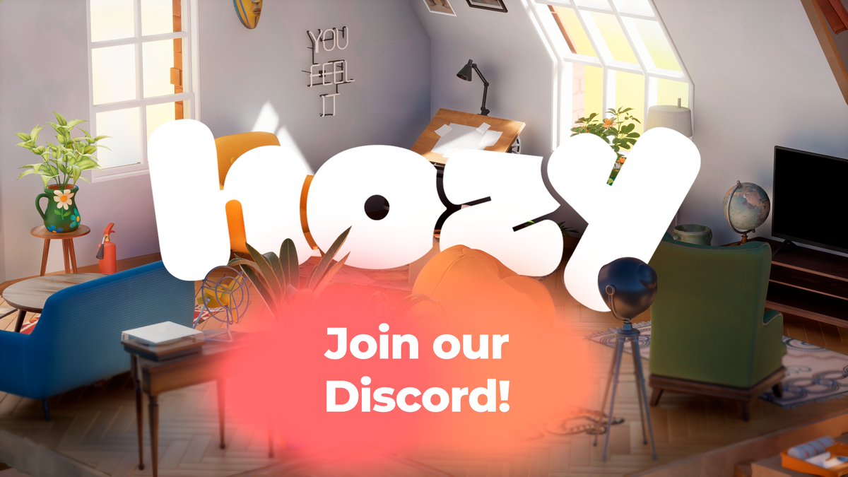 HozyGame's tweet image. Have you joined the Hozy Discord server yet? Share your final rooms, see sneak peeks from the developers, and chat all things Hozy ✨