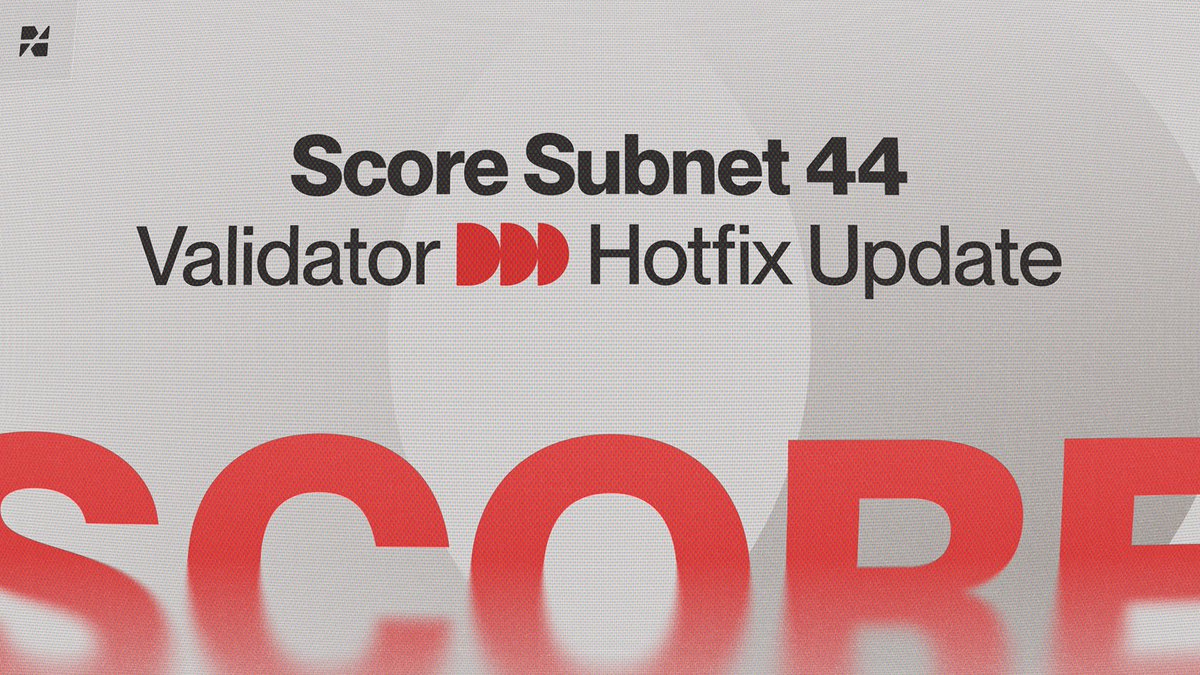 webuildscore's tweet image. ⚙️ Validator Hotfix Update
We’ve deployed hotfixes to address the ongoing vtrust issue and improve subnet output:
🔹 Speed score normalization now uses a fixed MAX_PROCESSING_TIME of 15s, smoothing scoring for similar processing times.
🔹 Keypoints weights reverted to 0.5 to…