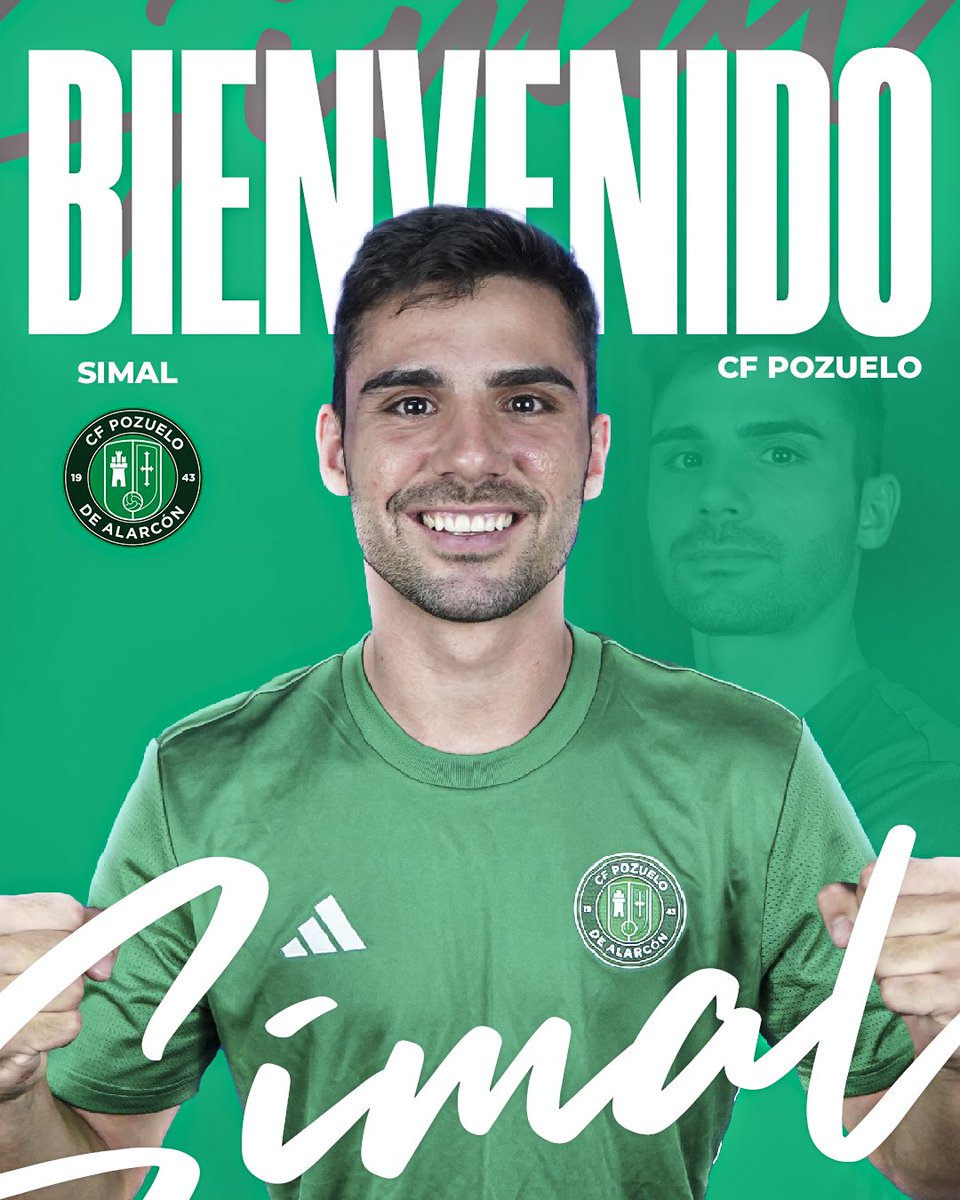 𝗙𝗜𝗖𝗛𝗔𝗝𝗘 |

🤝 SIMAL, FICHADO 🤝

🙌 Jose Antonio Fernández Simal se convierte en nuevo jugador del Pozuelo 

🔝 Pese a tener 25 años, podemos decir que nuestro nuevo jugador ya es un veterano de la categoría. Traemos temple y juego para nuestra medular con su llegada 💪