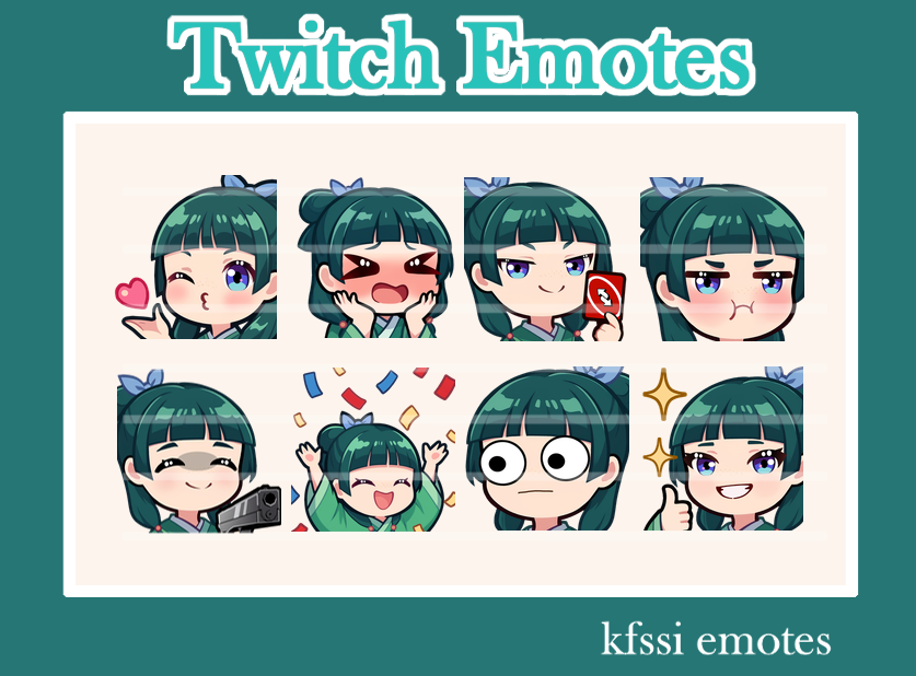 kfssi_art's tweet photo. 🐱 New Maomao Emotes 🐱
mao mao twitch emotes
Available at my Etsy shop: https://t.co/vHk0rhnUA1 via @Etsy 
#kusuriyanohitorigoto #maomao https://t.co/NWtGB93S7Z
