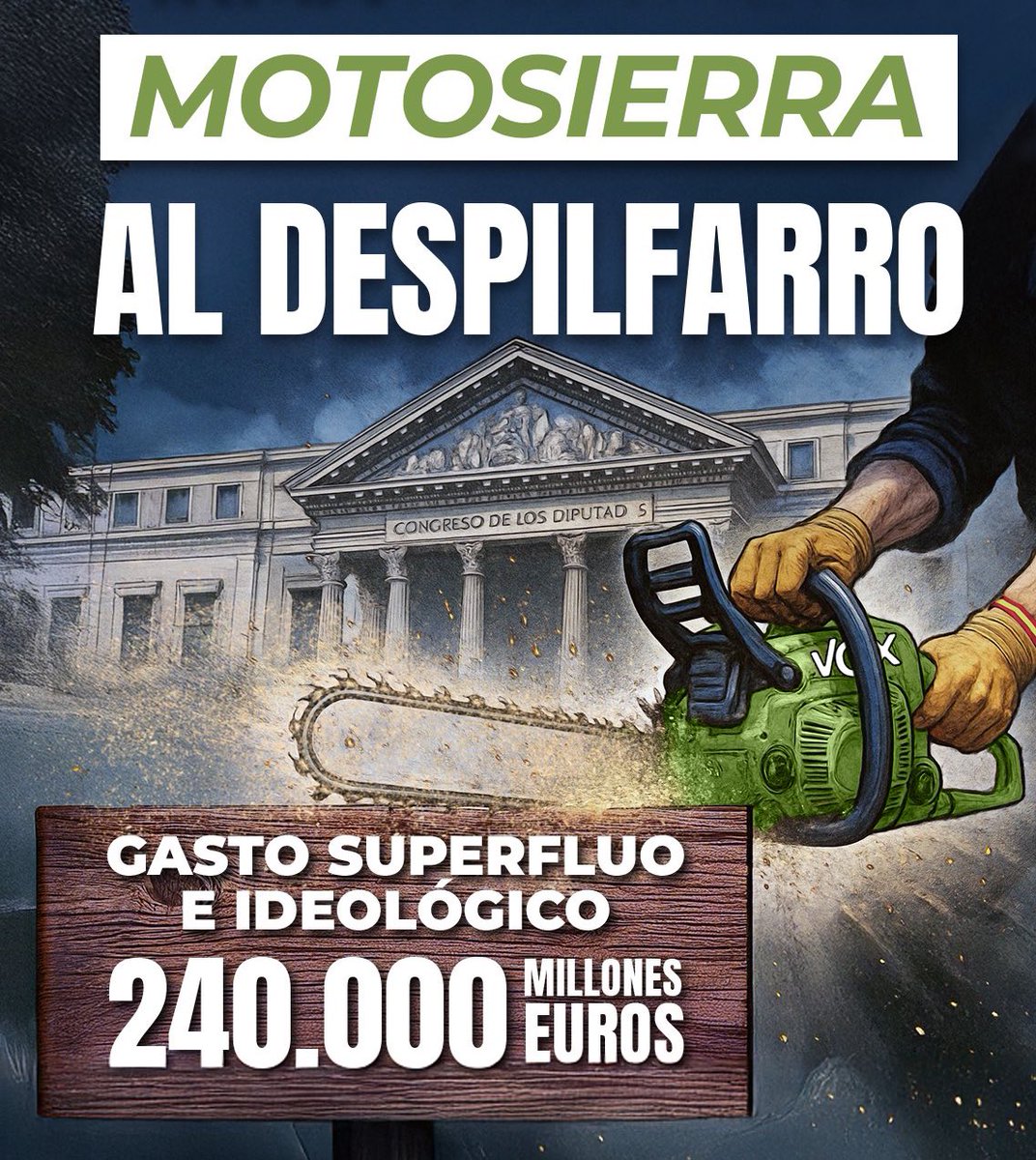 Capitana_espana's tweet image. 💰Solo en 2024, la recaudación total por IRPF en España fue de unos 115.000 millones.
VOX propone un ahorro de 240.000 millones. Para que te hagas una idea: con eso podrías eliminar el IRPF durante más de dos años, o bajarlo a la mitad durante cuatro.
El problema no es que no…