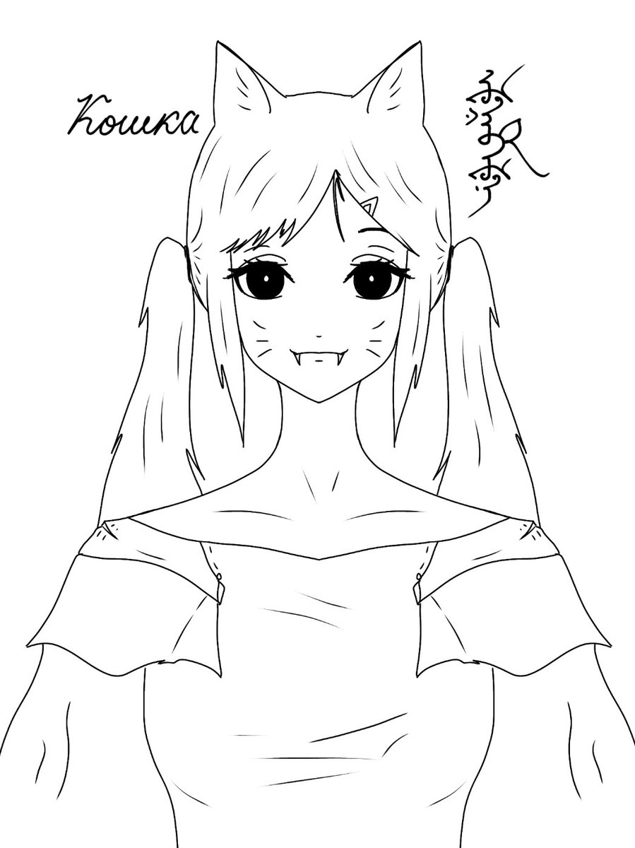 Ramza_writing's tweet image. コシュカ Кошка
 #イラスト
