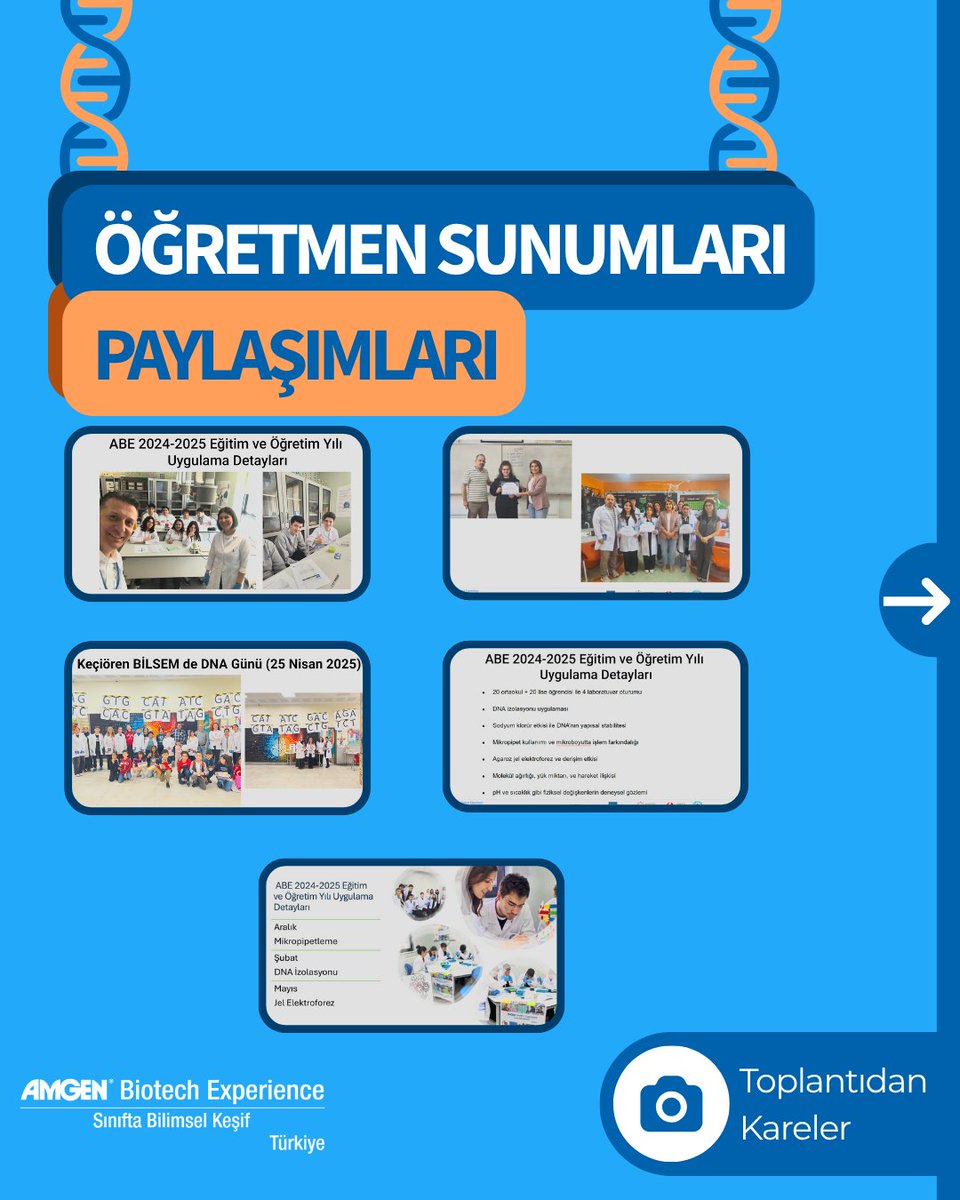 Amgen Biyoteknoloji Deneyimi Türkiye (@abe_turkiye) on Twitter photo 🧬 ABE Öğretmenleri Yıl Sonu Değerlendirme Toplantısında Buluştu!
#DönüşümÖğretmenleBaşlar #Biyoteknoloji #İlhamlaÖğreniyoruz #kalkınmaatölyesi #amgenvakfı #EDC #biotechexperience <a href="/kalkinmatolyesi/">Kalkınma Atölyesi</a> <a href="/amgen_turkiye/">Amgen Türkiye</a> <a href="/EDCtweets/">edc.org</a> <a href="/ABEProgOffice/">Amgen Biotech Experience (ABE) Program Office</a> 🧬 ABE Öğretmenleri Yıl Sonu Değerlendirme Toplantısında Buluştu!
#DönüşümÖğretmenleBaşlar #Biyoteknoloji #İlhamlaÖğreniyoruz #kalkınmaatölyesi #amgenvakfı #EDC #biotechexperience <a href="/kalkinmatolyesi/">Kalkınma Atölyesi</a> <a href="/amgen_turkiye/">Amgen Türkiye</a> <a href="/EDCtweets/">edc.org</a> <a href="/ABEProgOffice/">Amgen Biotech Experience (ABE) Program Office</a>