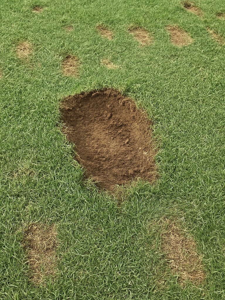 MyGolfSpy's tweet image. PSA ⚠️ Taking multiple chunks out of the tee box on practice swings should be illegal.
If you catch a little turf and place it back?
COOL.
But if you’re the type to take 2/3 full practice swings that dig up flounder-sized chunks of grass (and not fill them)...
JAIL.
