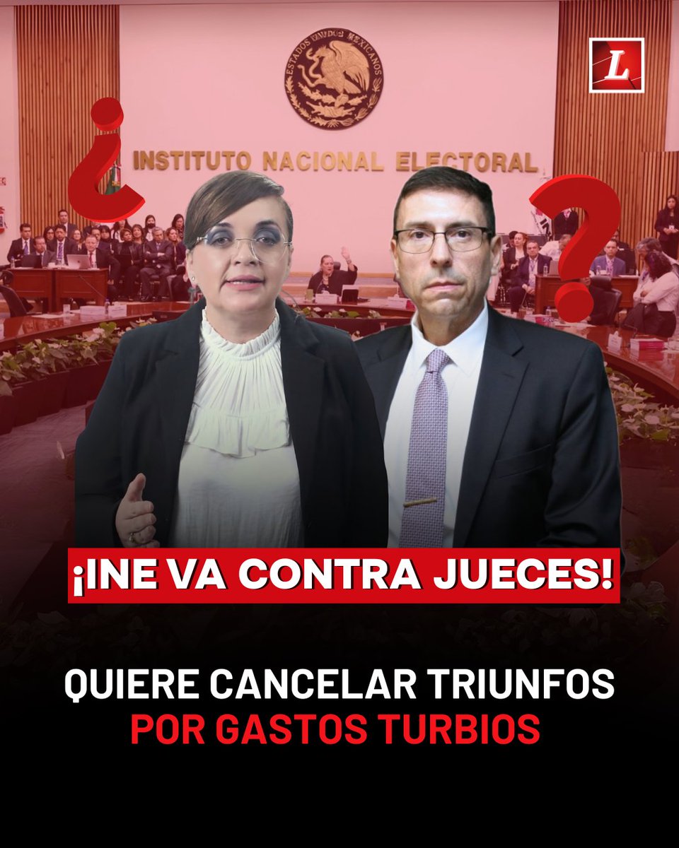 #Nacional | ⚖️💵 | Candidatos al Poder Judicial enfrentan sanciones del INE.
El Magistrado Ángel García Guerra será multado por recibir 849 mil pesos en efectivo sin justificar. Proponen quitar triunfos a jueces por rebasar topes de campaña o no declarar gastos. Hasta 7 mil 738