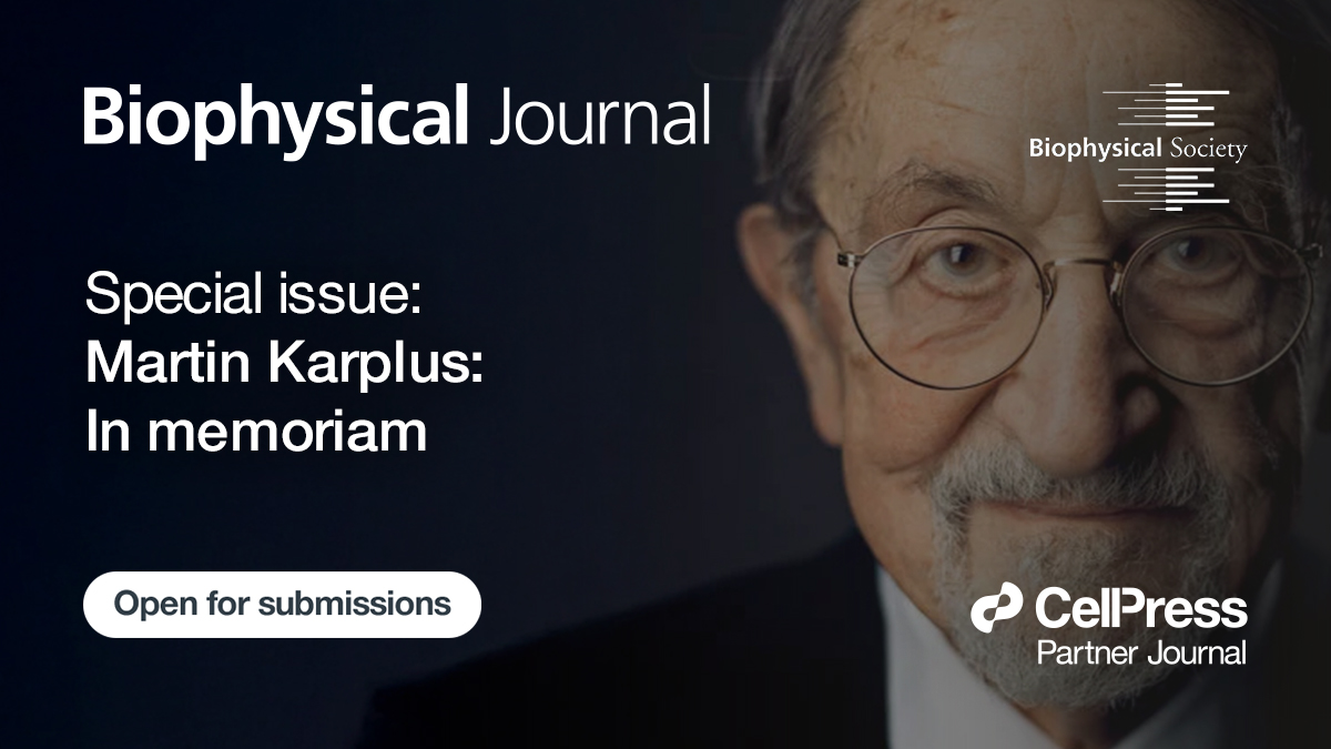 CellPressNews's tweet image. Call for papers for a Biophysical Journal (@BiophysicalSoc) special issue which celebrates the contributions of theoretical and computational molecular biophysics pioneer Martin Karplus, Nobel Laureate in Chemistry 2013
hubs.li/Q03nK3fT0