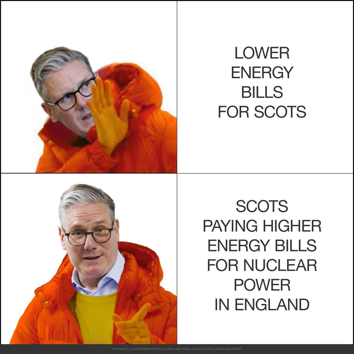 Labour are increasing your energy bills, after promising to cut them - to pay for a nuclear plant in England.