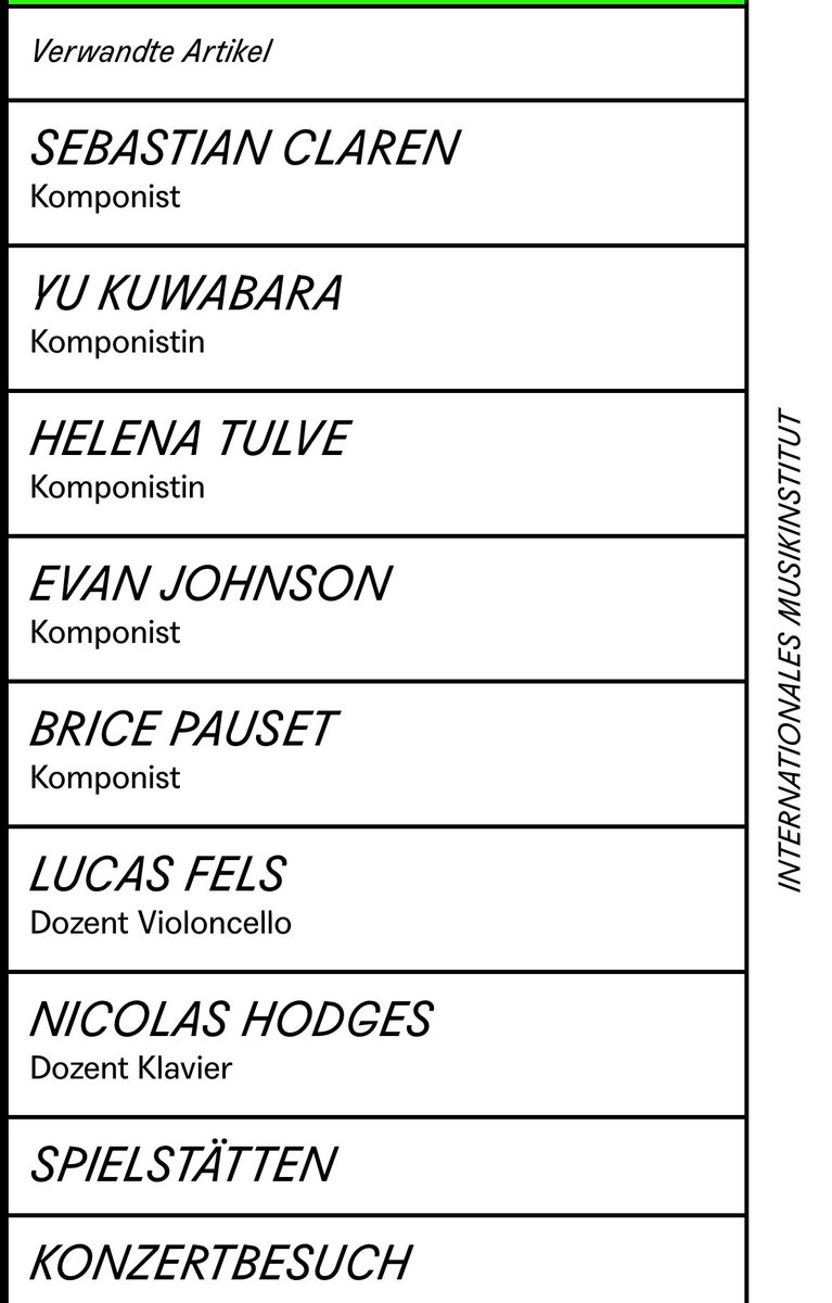 yupipipipipi's tweet image. thrilled and honored my piano solo, Nokorigaku (Remining Music), will be performed by Nicolas Hodges as part of an excellent program✨
internationales-musikinstitut.de/en/ferienkurse…
今夜ダルムシュタット夏季現代音楽講習会の本プログラムにて、ニコラス・ホッジスが私のピアノ独奏曲を演奏します✨