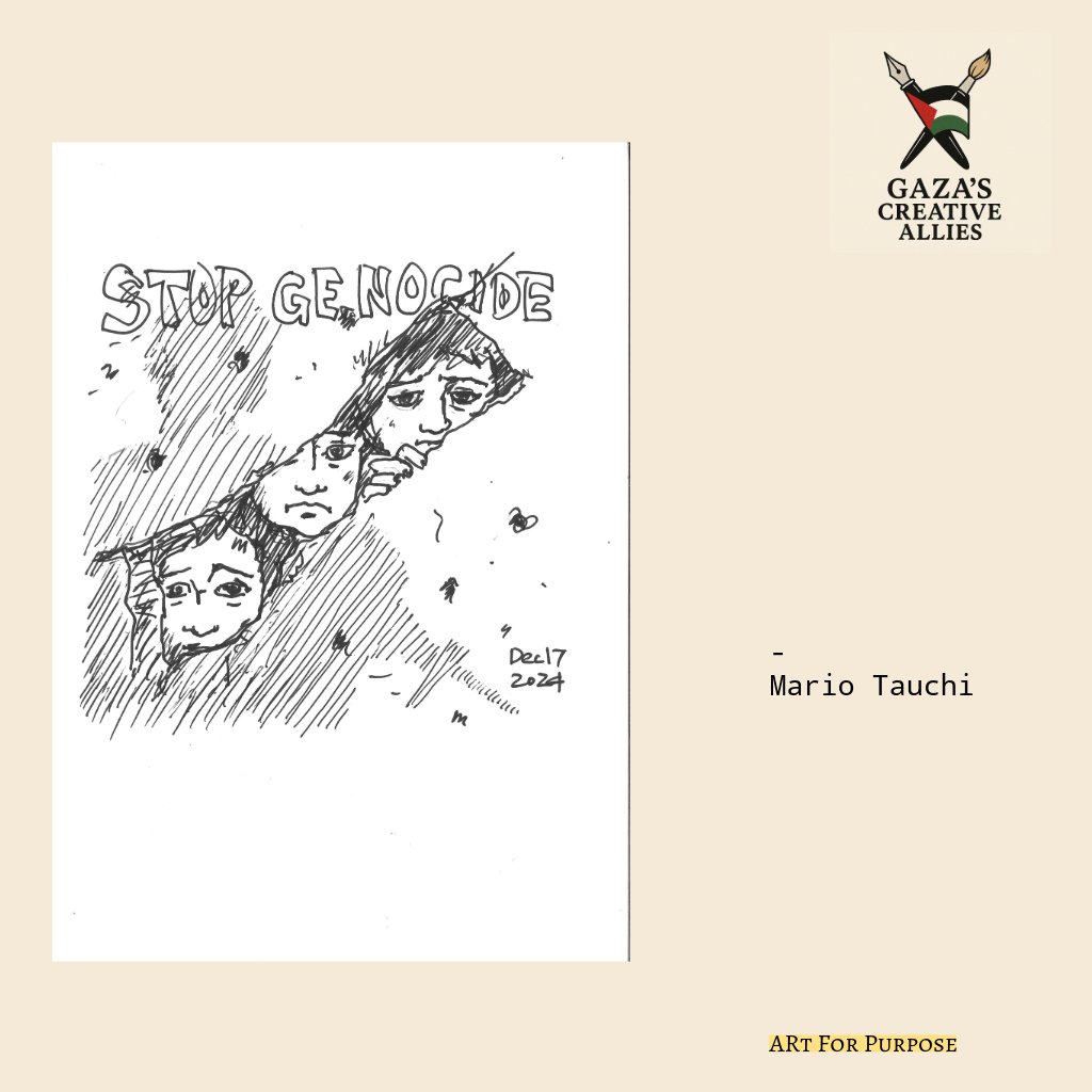 GazaAllies's tweet image. Mario Tauchi, a visual artist from Japan, showcased over 100 original drawings at his solo exhibition at the Esther Okada Art Gallery in Tokyo, Japan.