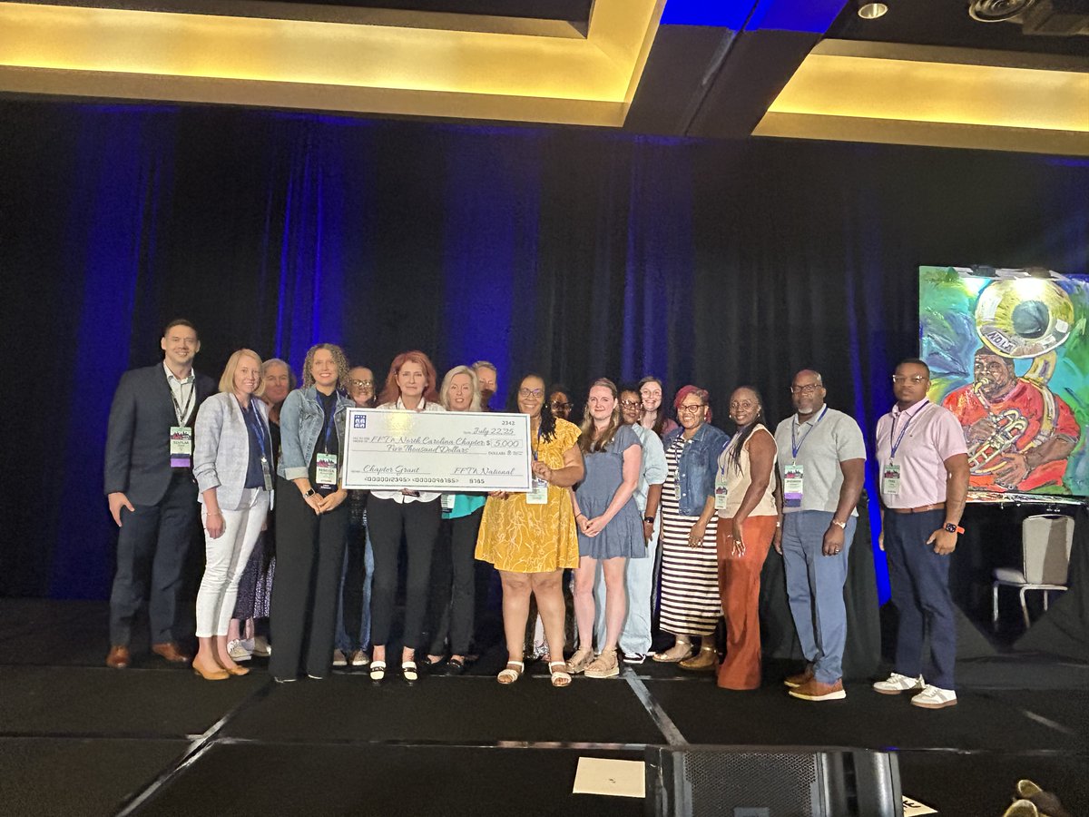 During the General Session Lunch, we enjoyed a live painting experience &amp; listened to a powerful talk, donated the painting to the Children's Community Programs of Connecticut (CCP) in honor/memory of Brian Lynch, &amp; awarded over $45,000 to 6 state chapters linkedin.com/feed/update/ur…