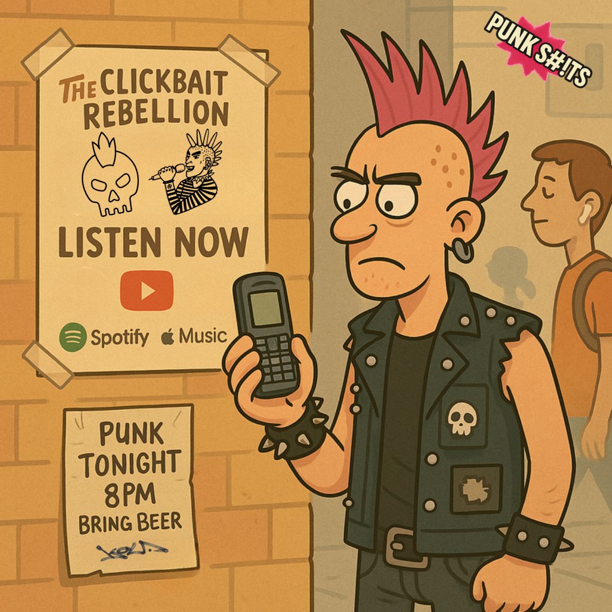 punk_shits's tweet image. Got Any Free Ringtones?

💥 punkshits.com/does-spotify-h…

🎵 Bad Religion – “21st Century (Digital Boy)” bit.ly/PunkShitsRadio

#PunkHumor
#TooPunkToStream
#NokiaVibes
#PunkNotSpotify
#DIYPunkArt