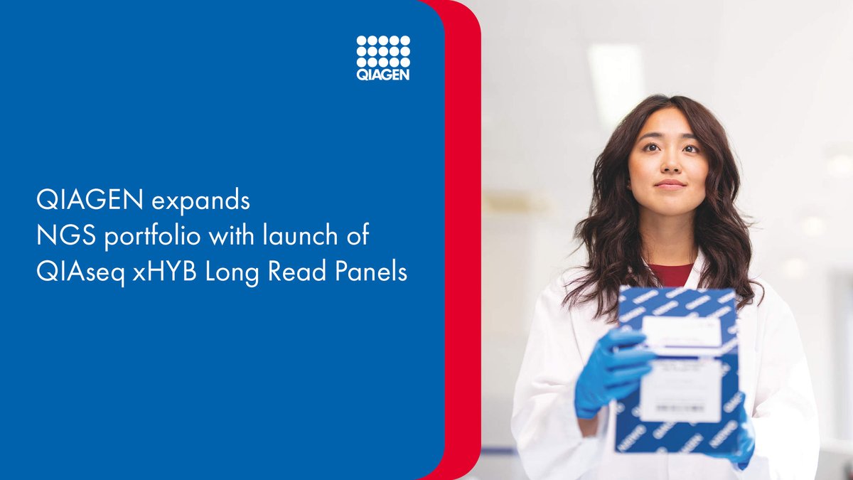 QIAGEN's tweet photo. We’re growing our NGS portfolio with the new QIAseq xHYB Long Read Panels, making it easier to explore even the most complex genomic regions using native long-read sequencing. Learn more 👉 https://t.co/MlFMwHOUOS https://t.co/mmD1YIVK5K