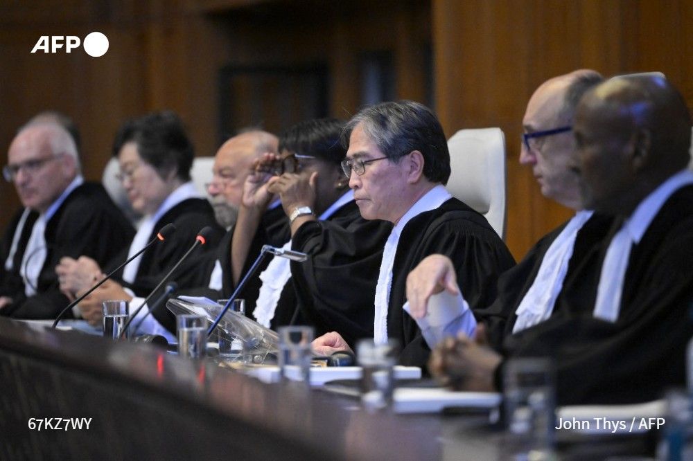 The International Court of Justice -- the UN's top court -- on Wednesday described climate change as an "urgent and existential threat", as it handed down a landmark ruling on the legal obligations of countries to prevent it ➡️ u.afp.com/Sg55