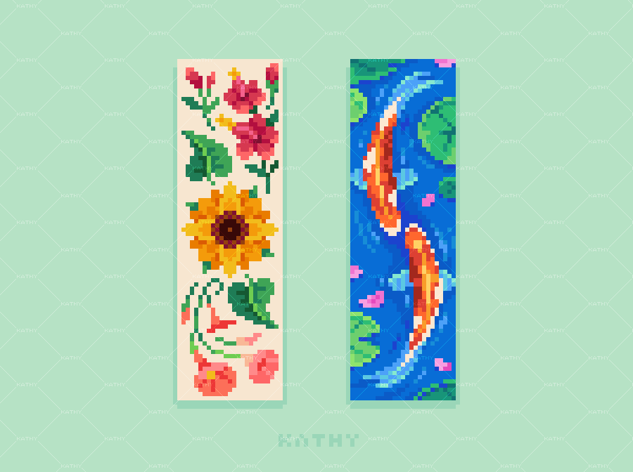 Kathychowww's tweet image. Sun-kissed summer blossoms and a tranquil koi pond I created for the Pixyls summer launch🌻