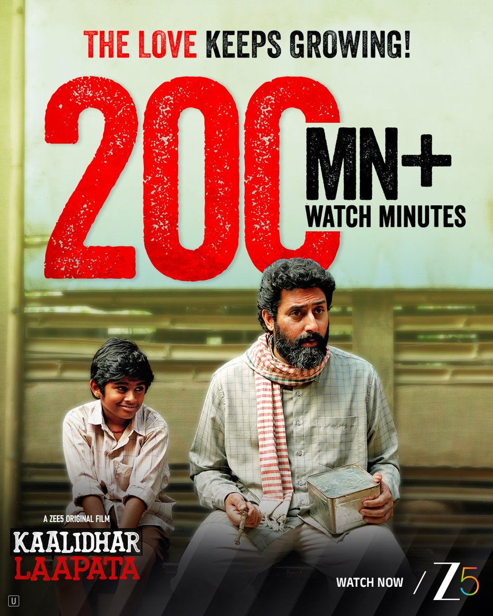 Grateful for all the love on this beautiful journey 🫶🏻

#KaalidharLaapata streaming now, only on #ZEE5

#AbhishekBachchan #KaalidharLaapataOnZEE5 #NewMovie #Trending #Movies #Films #Bollywood #BestMovie #Acting #Bachchan #ABCrew