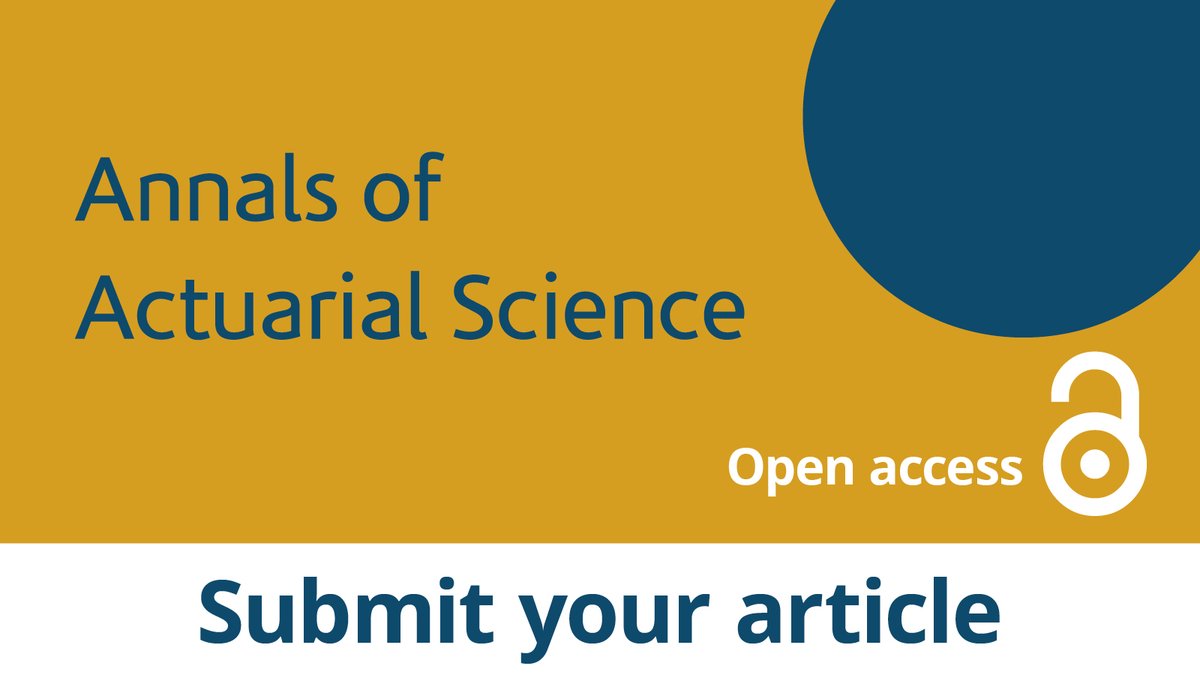 CambUP_Econ's tweet image. Looking to publish your research #OpenAccess in Annals of Actuarial Science?
Find out how to submit your article here: cup.org/4gW92JY
#openaccess #OA