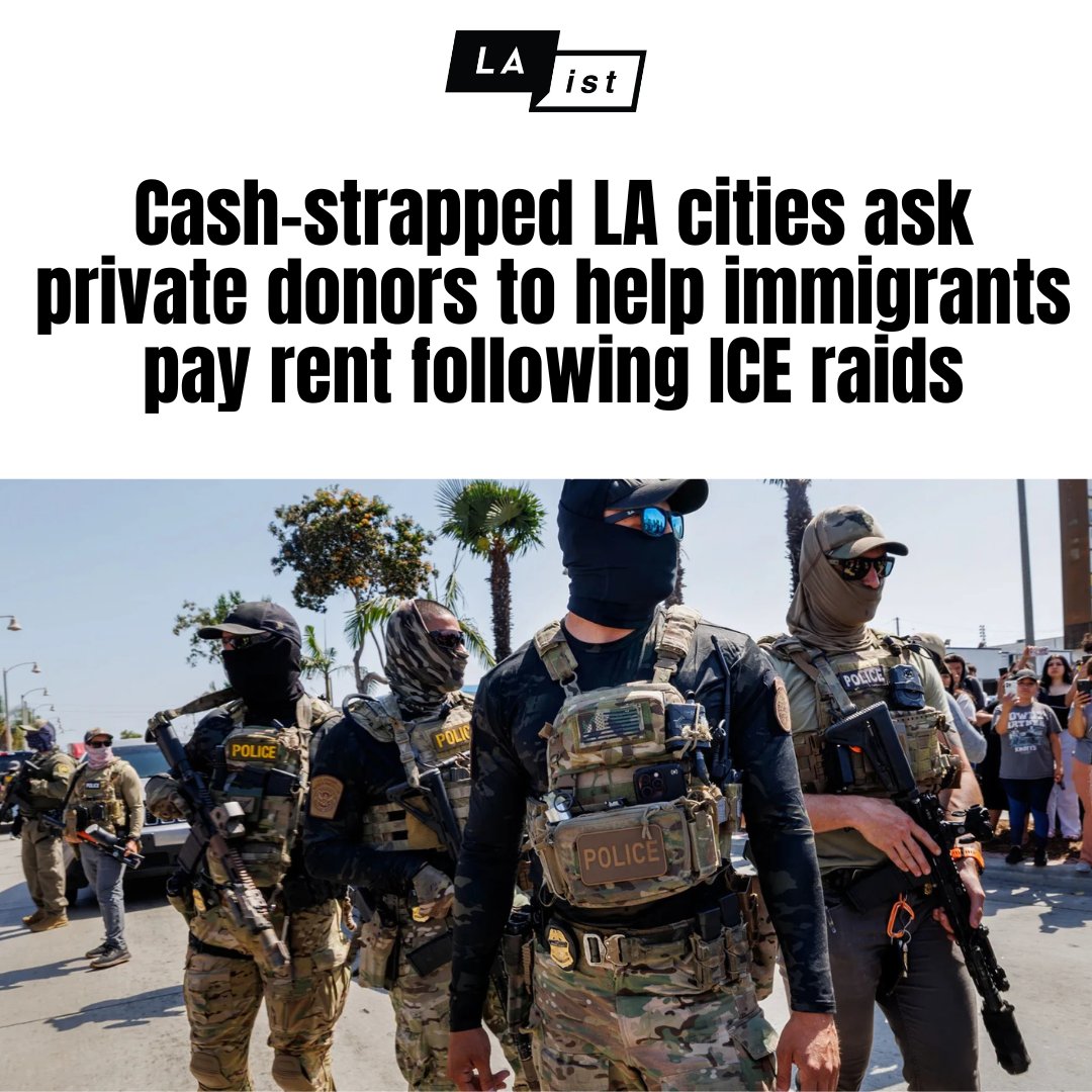 TenantsTogether's tweet image. ICE raids have torn families apart in LA, leaving many households without income to pay rent. With no federal help, cities are turning to private donors for rent relief—but it’s still not enough.
laist.com/news/housing-h…