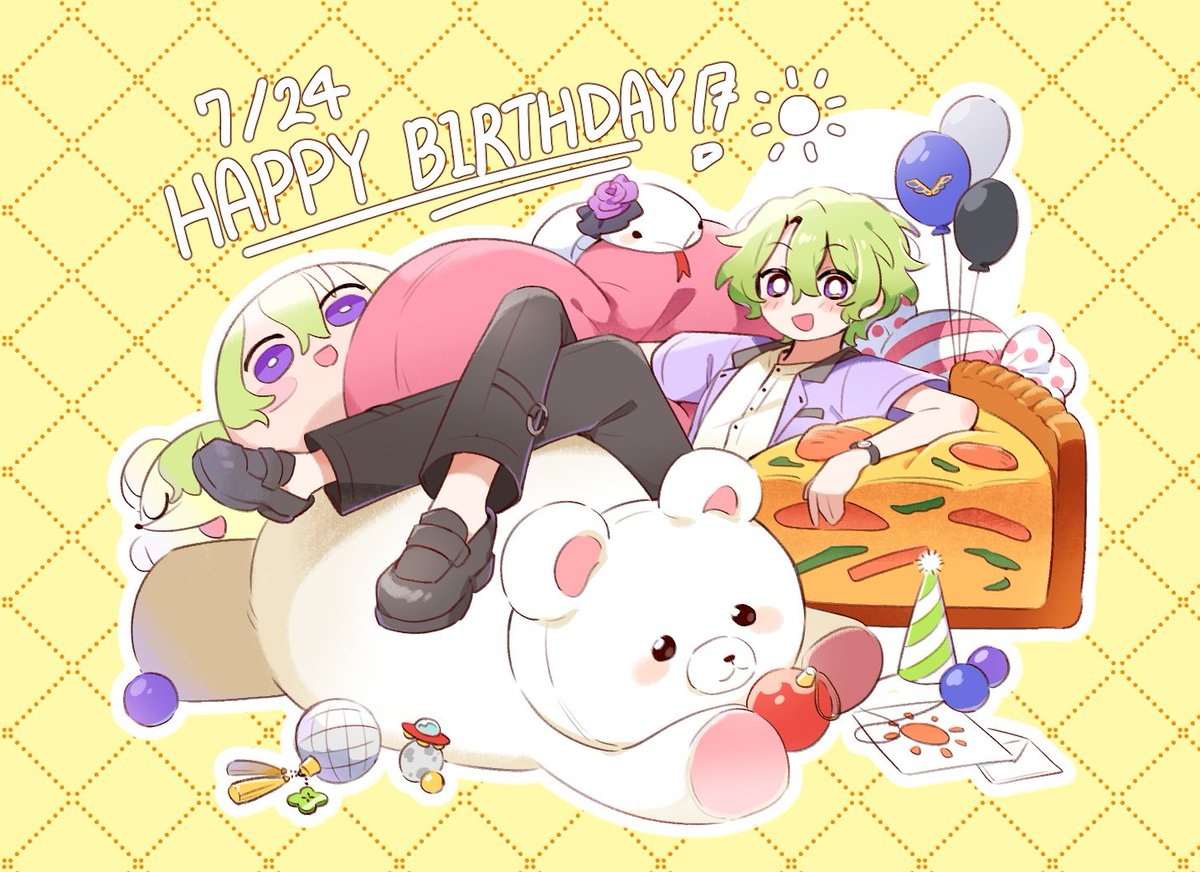h22yo's tweet image. 💚🥳💚
히요리 생일 축하해 ☀️💚
#巴日和誕生祭2025