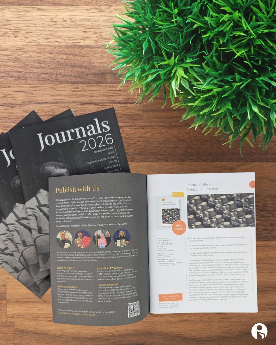 IntellectBooks's tweet image. 🆕 Discover what’s new at Intellect!
Our 2025 Books Catalogue and 2026 Journals Catalogue are here – packed with fresh titles, exciting topics and innovative scholarship.
Explore now: intellectbooks.com/latest-catalog…
#PublishingNews #AcademicBooks #IntellectJournals