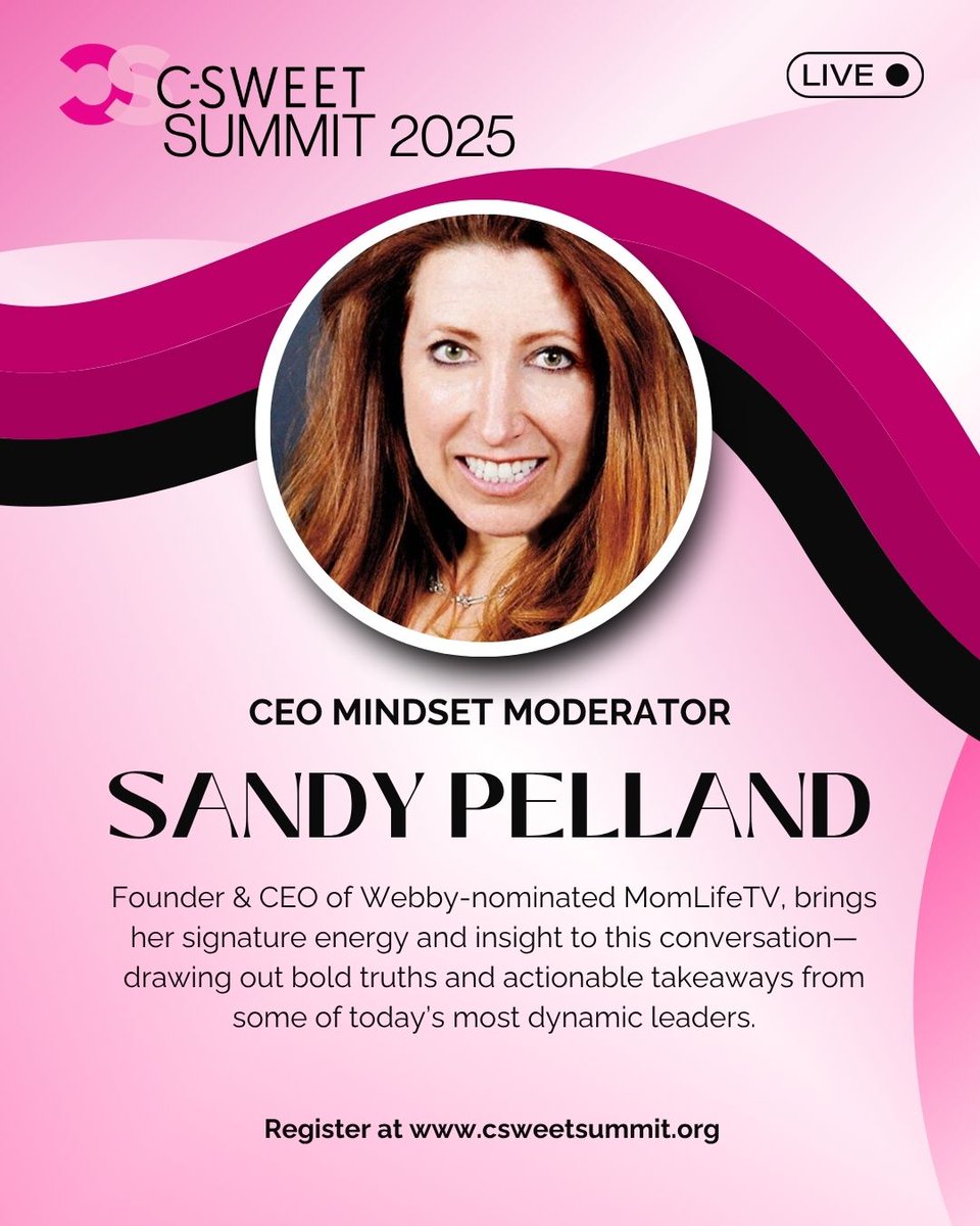 Step into the C-suite. At #CSweetSummit, hear from powerhouse CEOs disrupting industries &amp; redefining success.
Join Dawn Patton, Robin Gareiss, Anne Sophia Kristjanson &amp; moderator Sandy Pelland for bold insight &amp; real talk. Register by Aug 1: csweetsummit.org