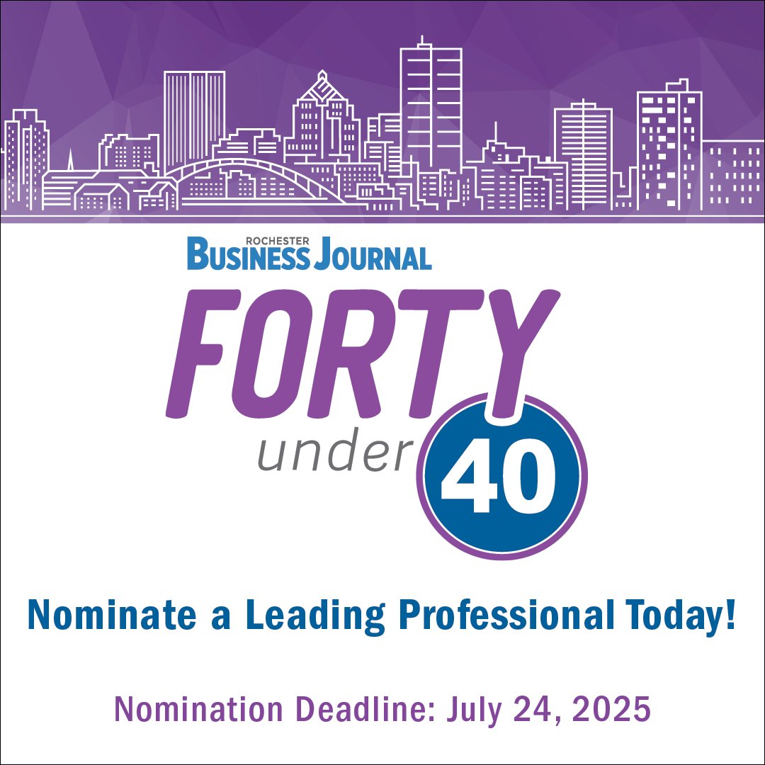⏳ Final call: recognize an up-and-coming leader! ⏳
Hurry, nominate before July 24: bit.ly/3TrfsqG

This awards program brings together the individuals who will be the future leaders of Rochester.