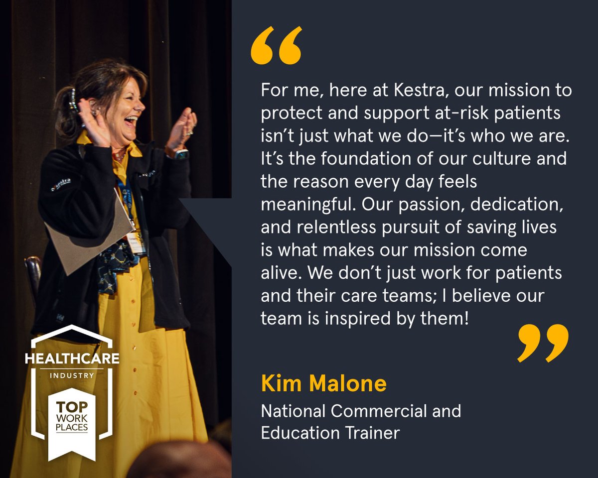 KestraMedical's tweet image. Kestra earned a spot on the list of @TopWorkplaces in the Healthcare Industry! Kim Malone reflects on what makes Kestra unique—and how our mission-driven culture creates a workplace with real impact.
#TopWorkplaces