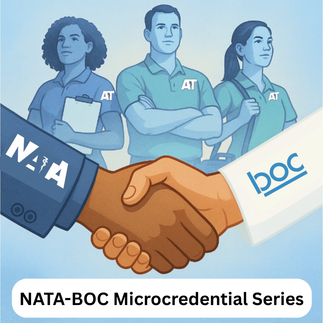 The National Athletic Trainers’ Association (NATA) and the Board of Certification (BOC)
are proud to introduce a co-branded microcredential initiative designed to empower athletic trainers with specialized, evidence-based competencies. This partnership combines BOC’s rigor in