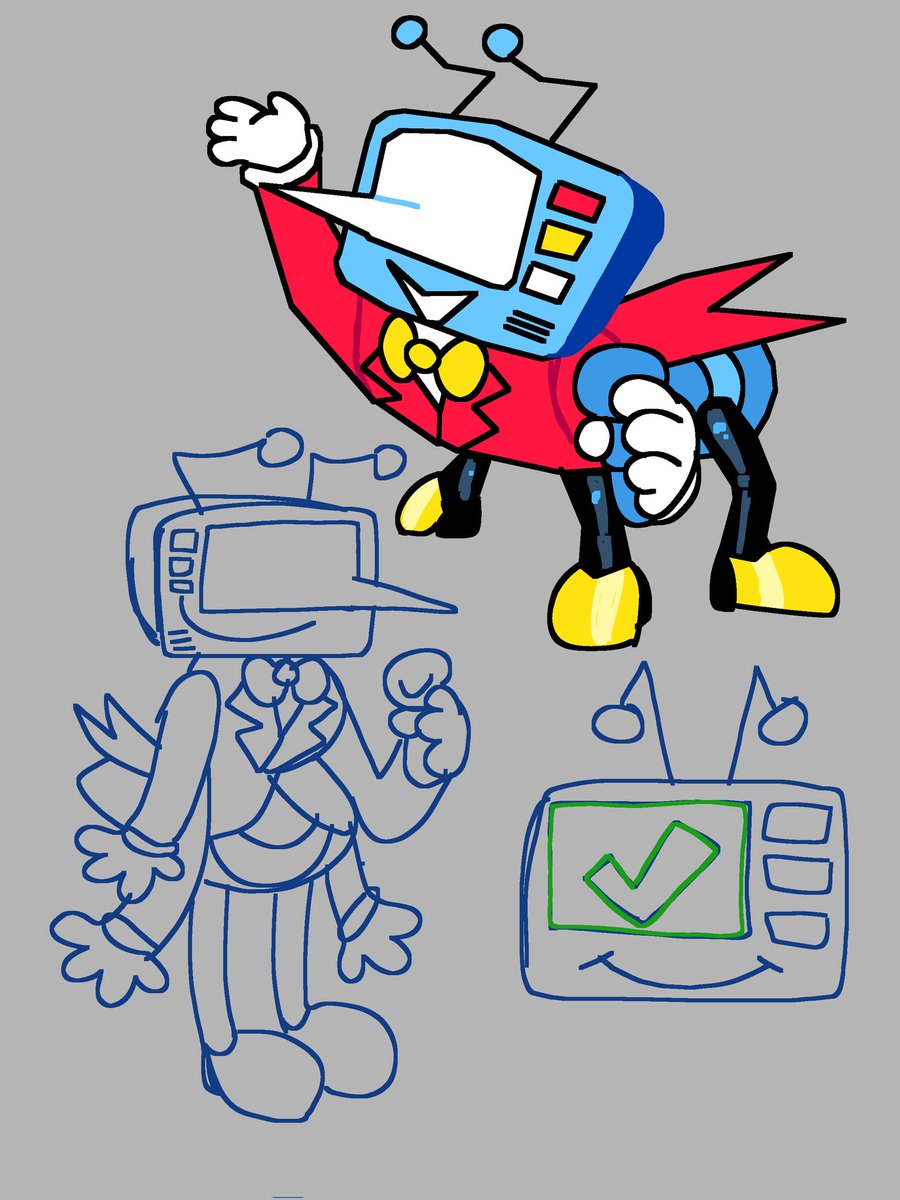 Goattony_'s tweet image. Four armed tenna....
I feel like if tenna had an ant design he would look like those old 3d educational children shows :P