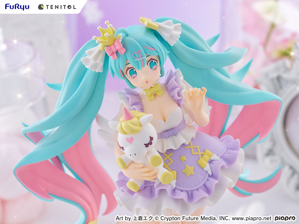 furyu_hm's tweet image. \ 明日締切📢 /
『初音ミク 夢かわプリンセス ラベンダーver.』
予約締切は明日23:59まで✨
💜開発のこだわりはサイトをチェック💜
furyu-hm.com/products/tnl-s…
💜ご予約はコチラ!💜
#初音ミク
#フリュー #FURYU #TENITOL #FHM