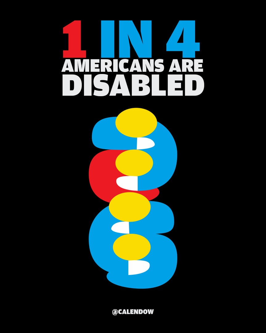 CalEndow's tweet image. As of 2022, over 70 million Americans are disabled.
Our community is tight-knit and bound together with resistance and perseverance. ❤️🩹