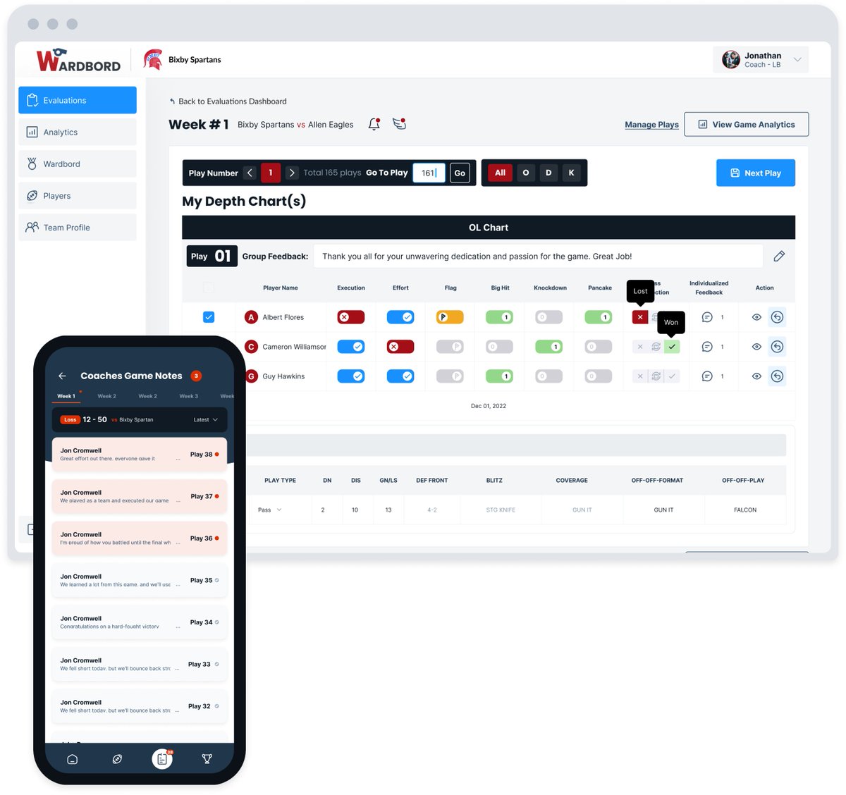 Wardbord_'s tweet image. 🏈Setup a demo today at wardbord.com 🔥