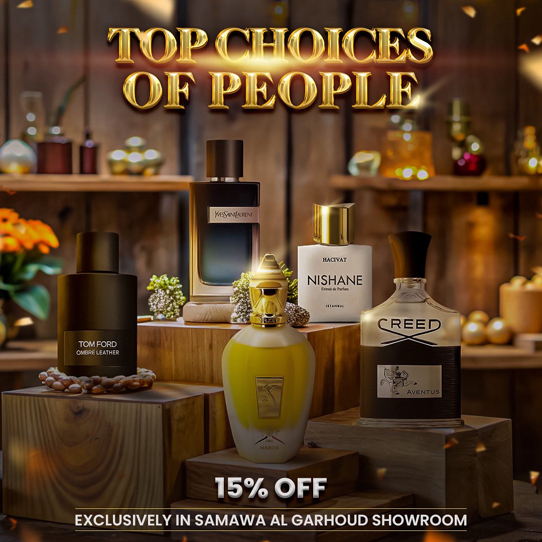 samawa_global's tweet image. Buy premium designer &amp;amp; branded perfumes from Samawa and enjoy an exclusive 15% discount at our Garhoud Showroom
اشترِ عطورًا فاخرة وماركات عالمية من سماوة وتمتع بخصم حصري 15% في معرض القرهود
#Samawa #DesignerPerfumes #BrandedFragrances #GarhoudShowroom #DubaiPerfumes