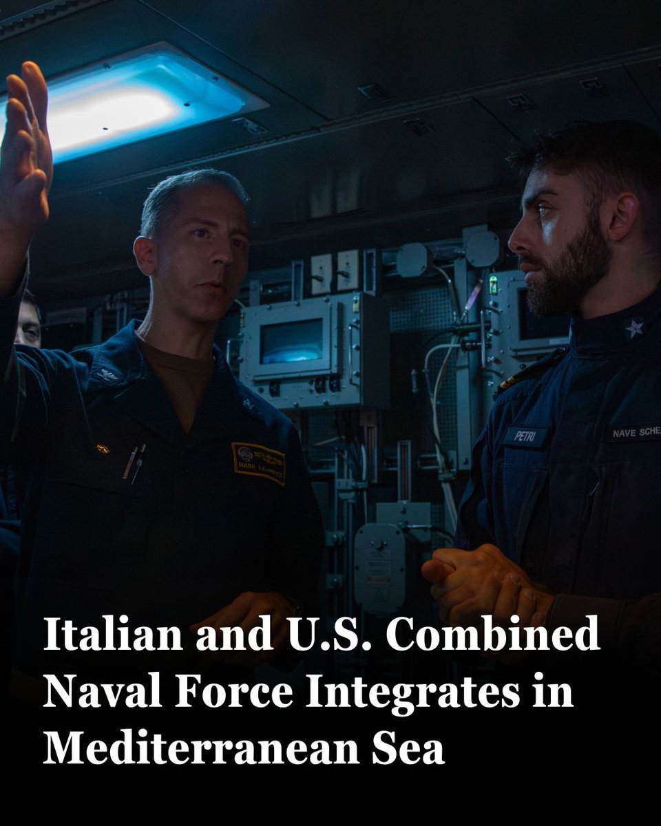 USFleetForces's tweet image. 🇺🇸🤝🇮🇹
📍ADRIATIC SEA – The aircraft carrier USS Gerald R. Ford (CVN 78), guided-missile destroyers USS Winston S. Churchill (DDG 81) and USS Bainbridge (DDG 96) integrated their force with Italian Navy frigate ITS Spartaco Schergat (F598) beginning July 20, 2025.